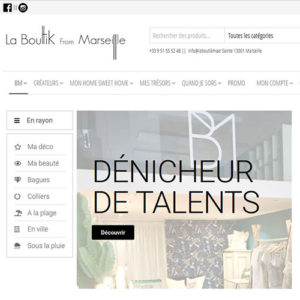 Le site ecommerce la boutik from marseille réalisé à Aubagne par OFFICE du NET