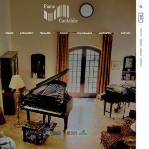 Le site blog piano cantabile formation réalisé à Aubagne par OFFICE du NET